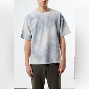 PacSun Gray Tie-Dye Short Sleeve Tee oversized